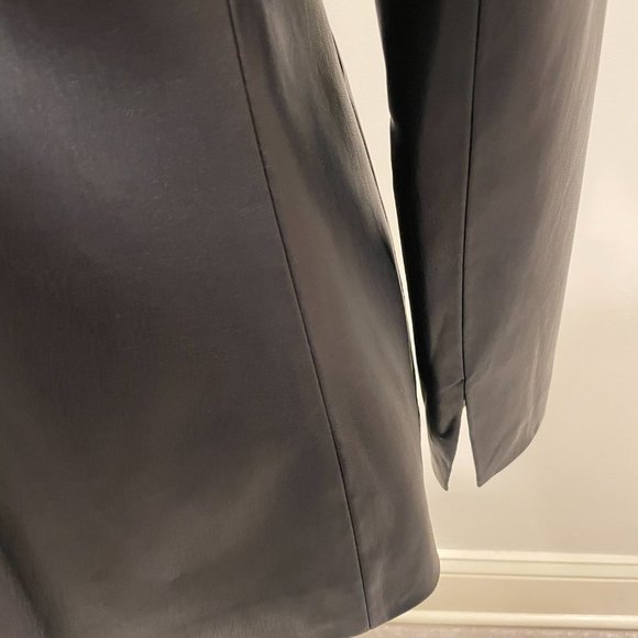 SOSKEN STUDIOS WOMEN'S FAUX LEATHER BLACK JACKET SIZE 1/USA 6 BNWOT - Picture 8 of 14